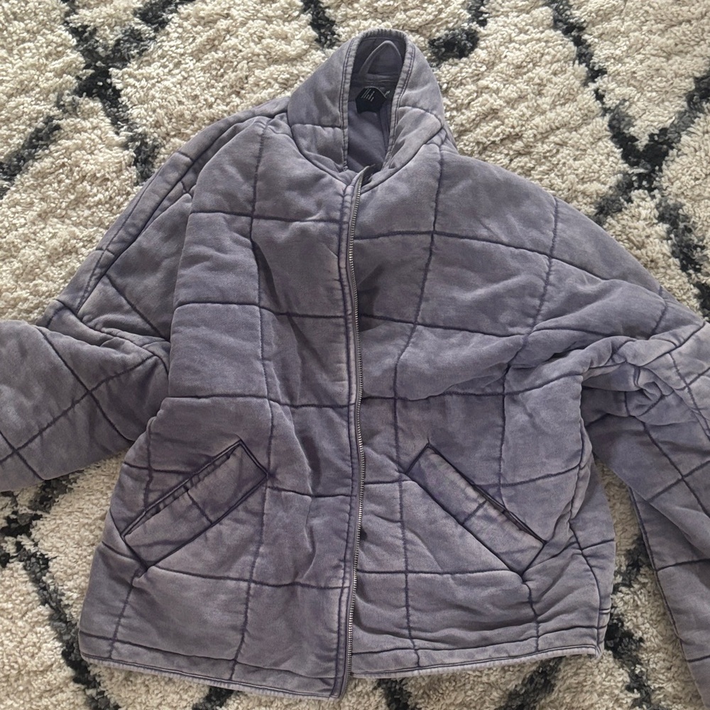Forever 21 Women's Purple Quilt Jacket